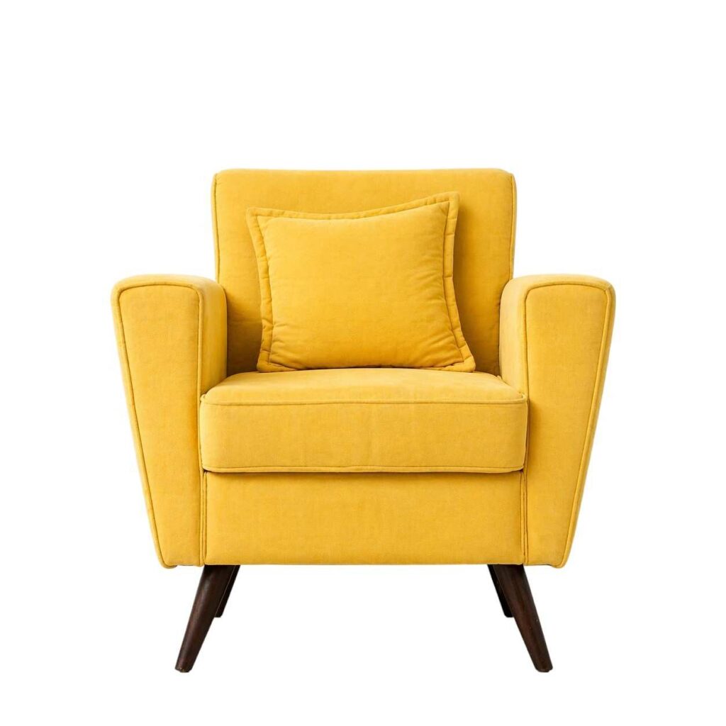 Yellow Armchair After Hand-Drawn Clipping Path Editing | Clipping Beast