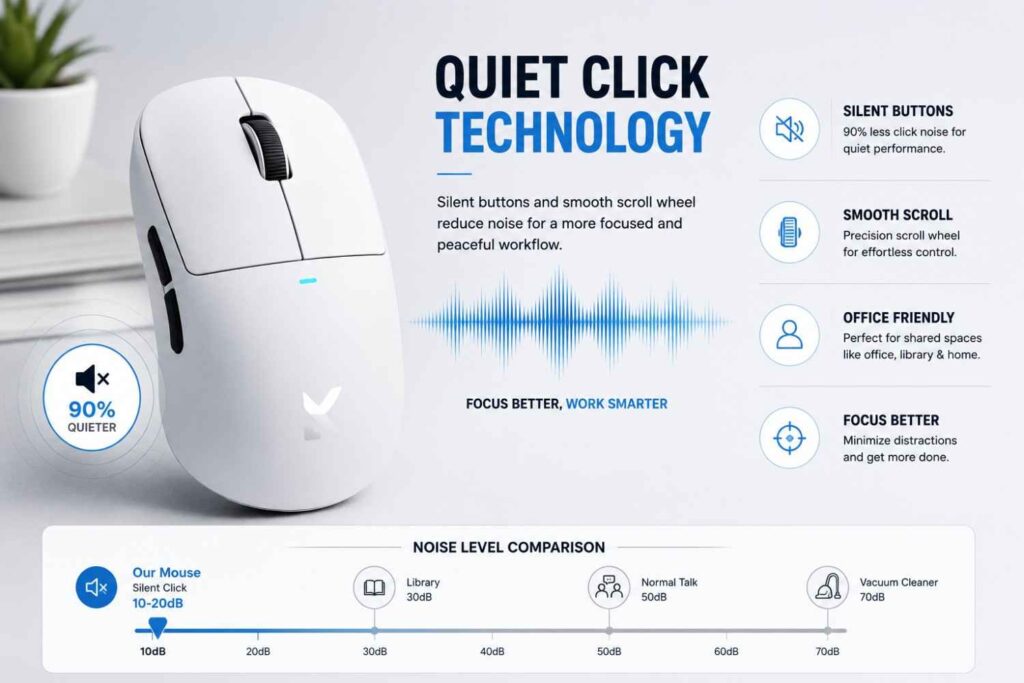 quiet click technology